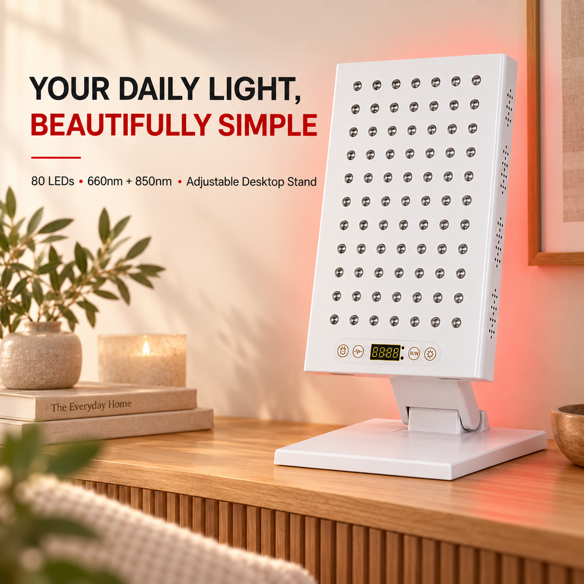 UECOVL W400 Red & Near-Infrared LED Light Panel with Adjustable Stand – product detail 2