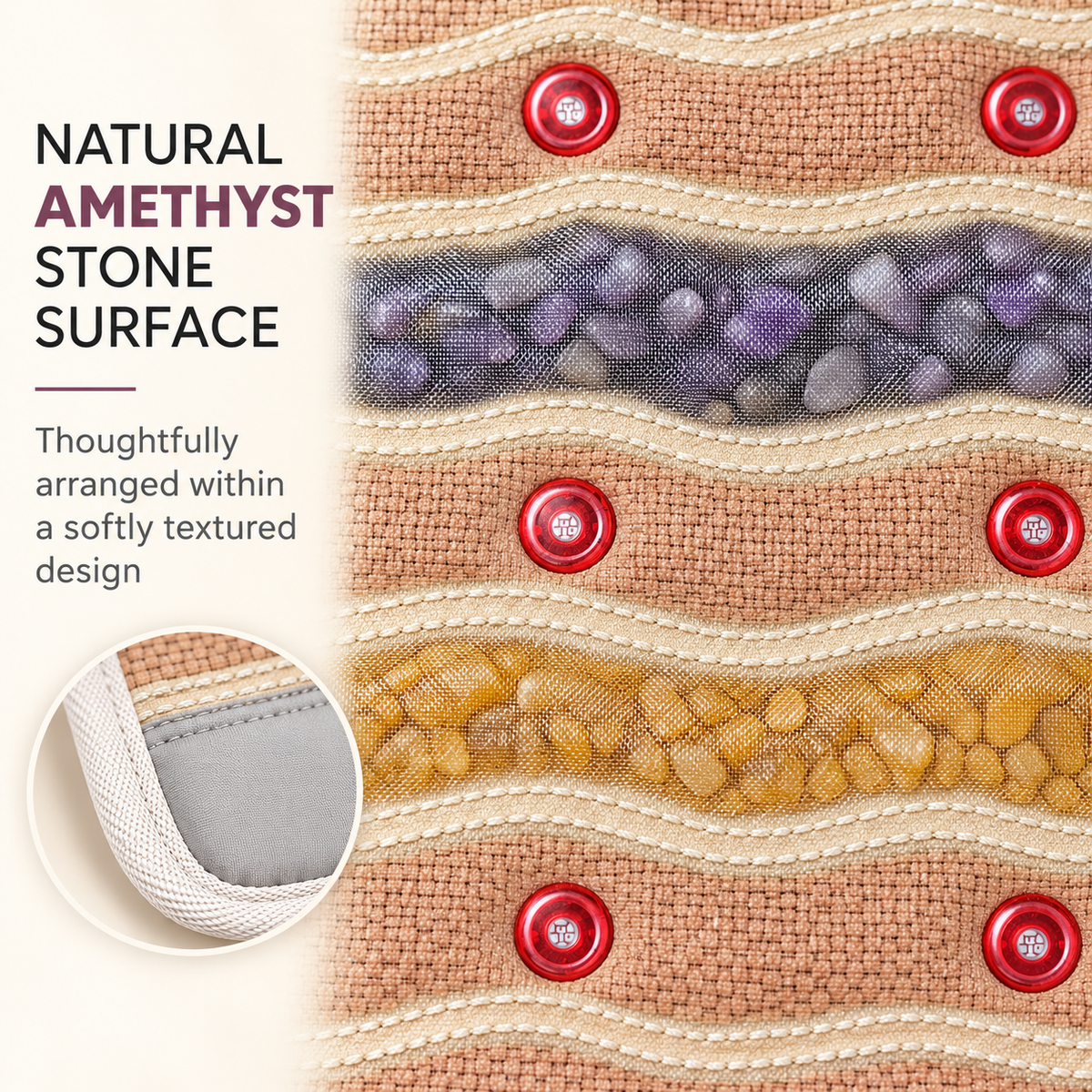 UECOVL Amethyst Heated Wellness Mat – product detail 4