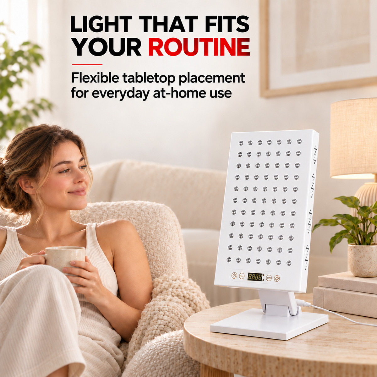 UECOVL W400 Red & Near-Infrared LED Light Panel with Adjustable Stand – product detail 7