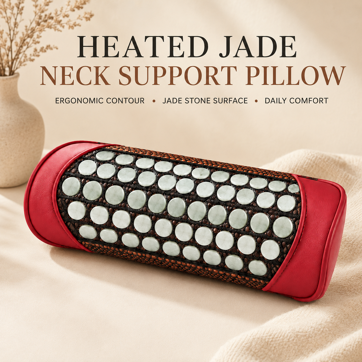 Heated Jade Neck Support Pillow