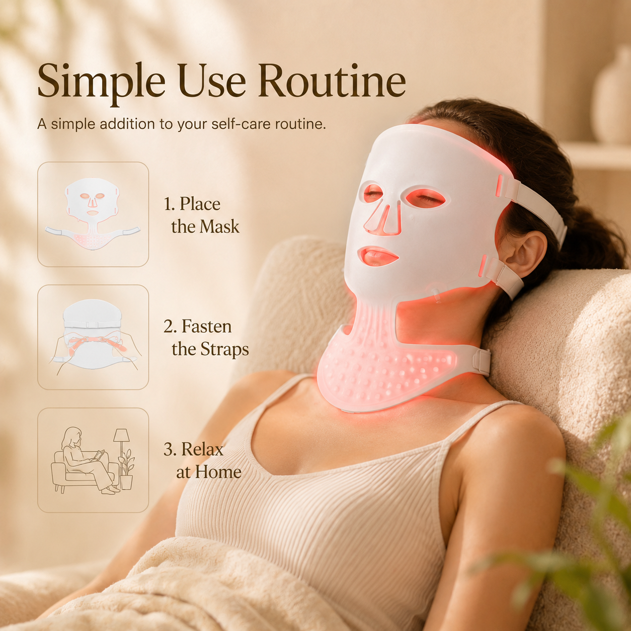 Full-Coverage LED Face & Neck Mask