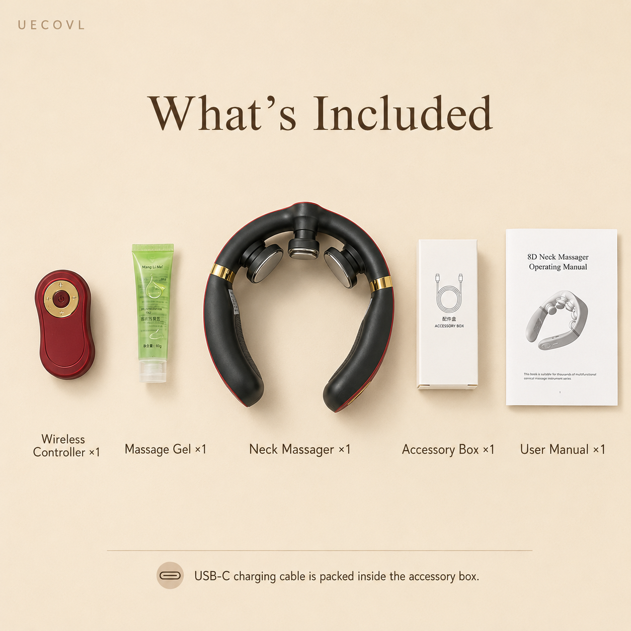Smart Neck Massager with Wireless Controller