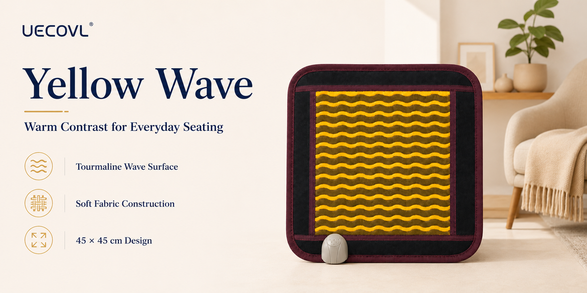Heated Tourmaline Seat Cushion – 45 × 45 cm – product detail image 7