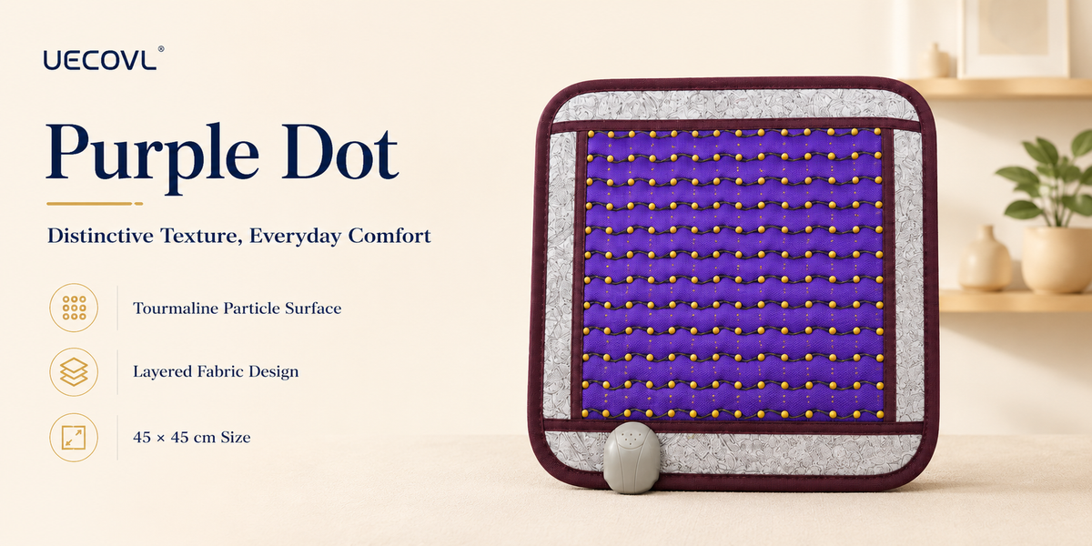 Heated Tourmaline Seat Cushion – 45 × 45 cm – product detail image 7