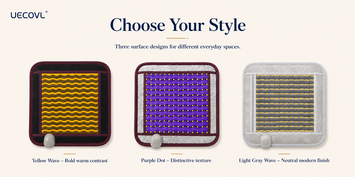 Heated Tourmaline Seat Cushion – 45 × 45 cm – product detail image 7