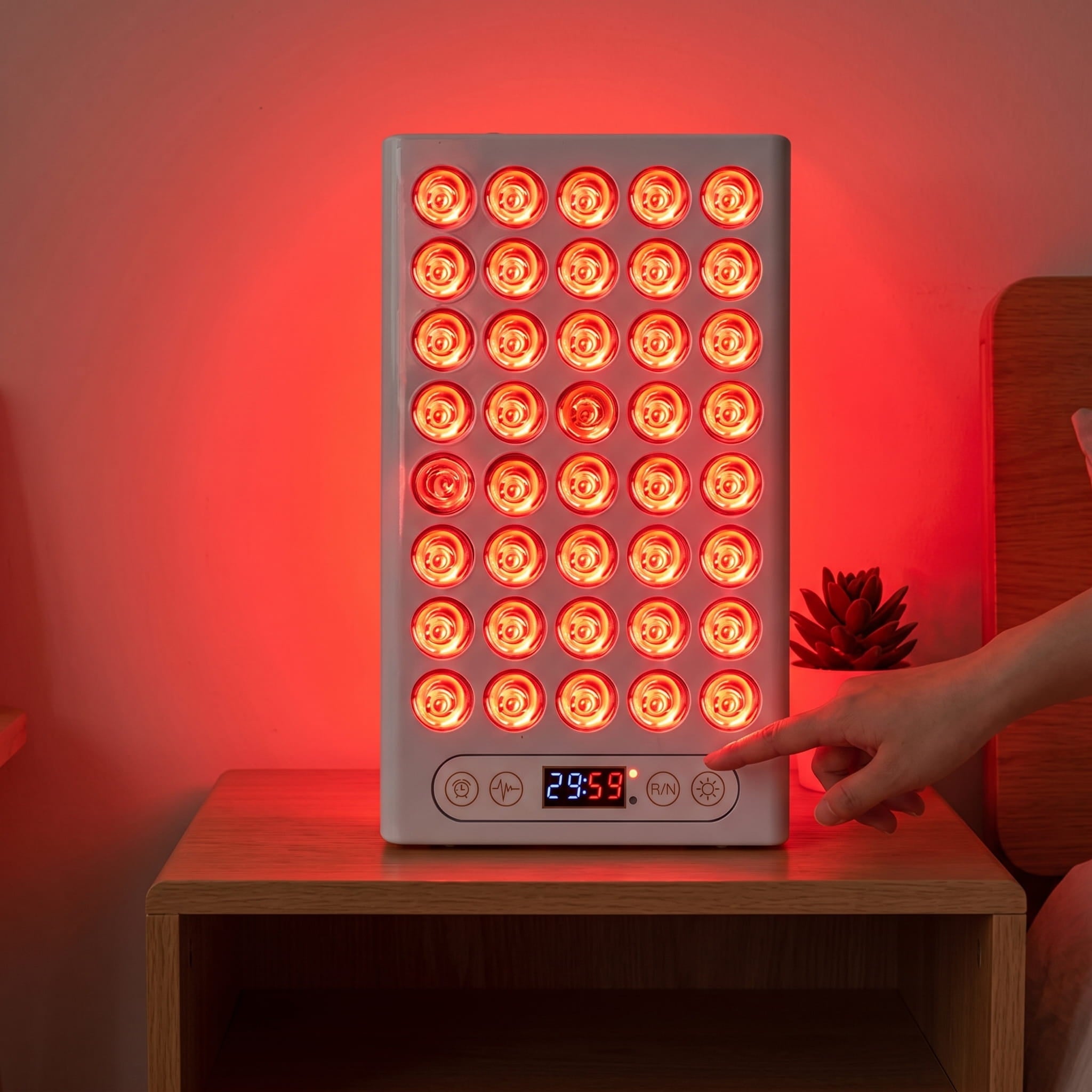 Professional Dual-Wavelength LED & Near-Infrared Therapy Control Panel – Adjustable Red Light Wellness Device