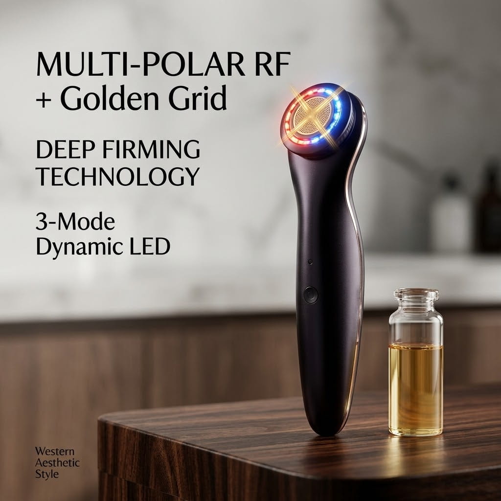 Professional Multi-Polar RF Facial Lifting Wand – Deep Firming & Skin Rejuvenation Device