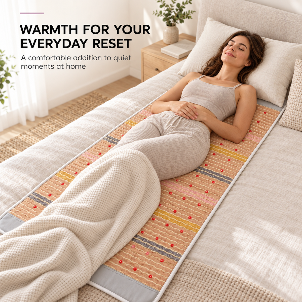 UECOVL Amethyst Heated Wellness Mat – product detail 2