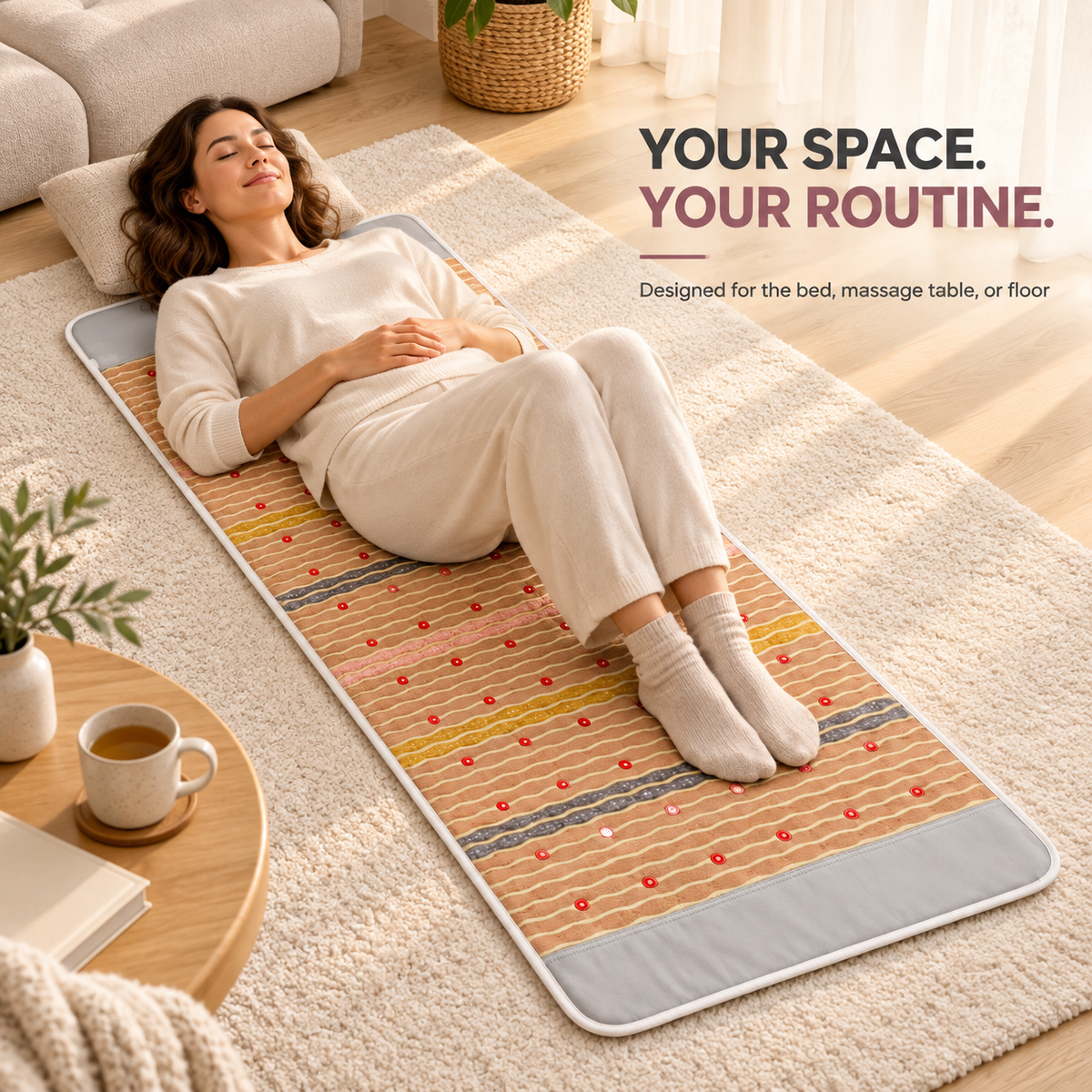 UECOVL Amethyst Heated Wellness Mat – product detail 3