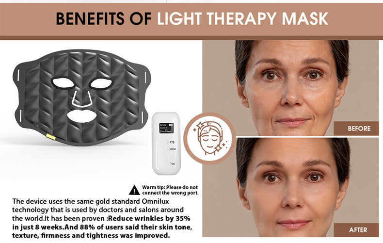 Premium 7-Color LED Photon Therapy Mask – Advanced Facial Rejuvenation & Skin Care