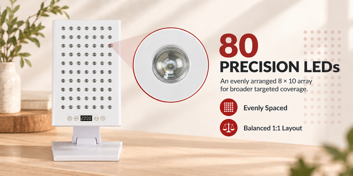 UECOVL W400 Red & Near-Infrared LED Light Panel with Adjustable Stand – product detail image 5