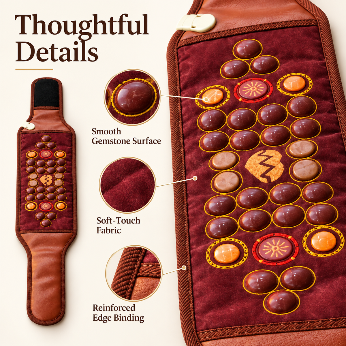 UECOVL YD waist wrap material and gemstone-style surface details