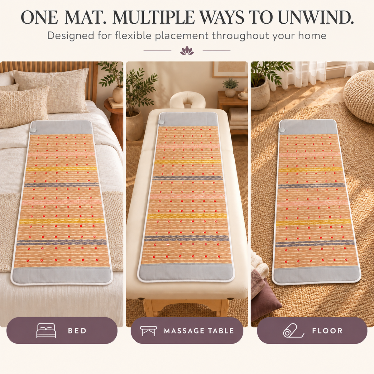 UECOVL Amethyst Heated Wellness Mat – product detail 7