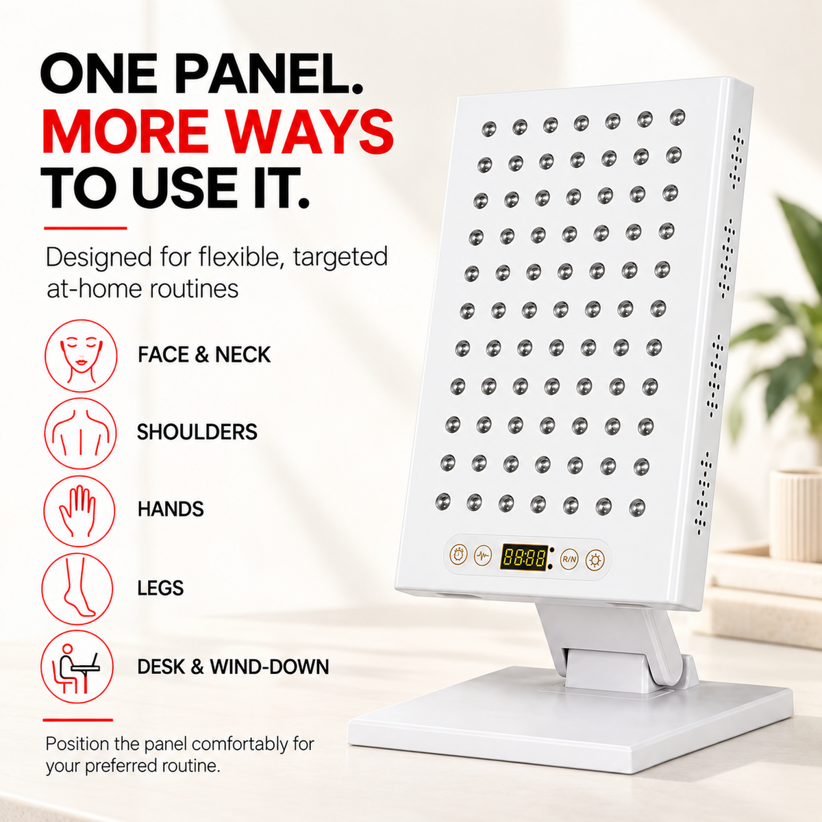UECOVL W400 Red & Near-Infrared LED Light Panel with Adjustable Stand – product detail 8