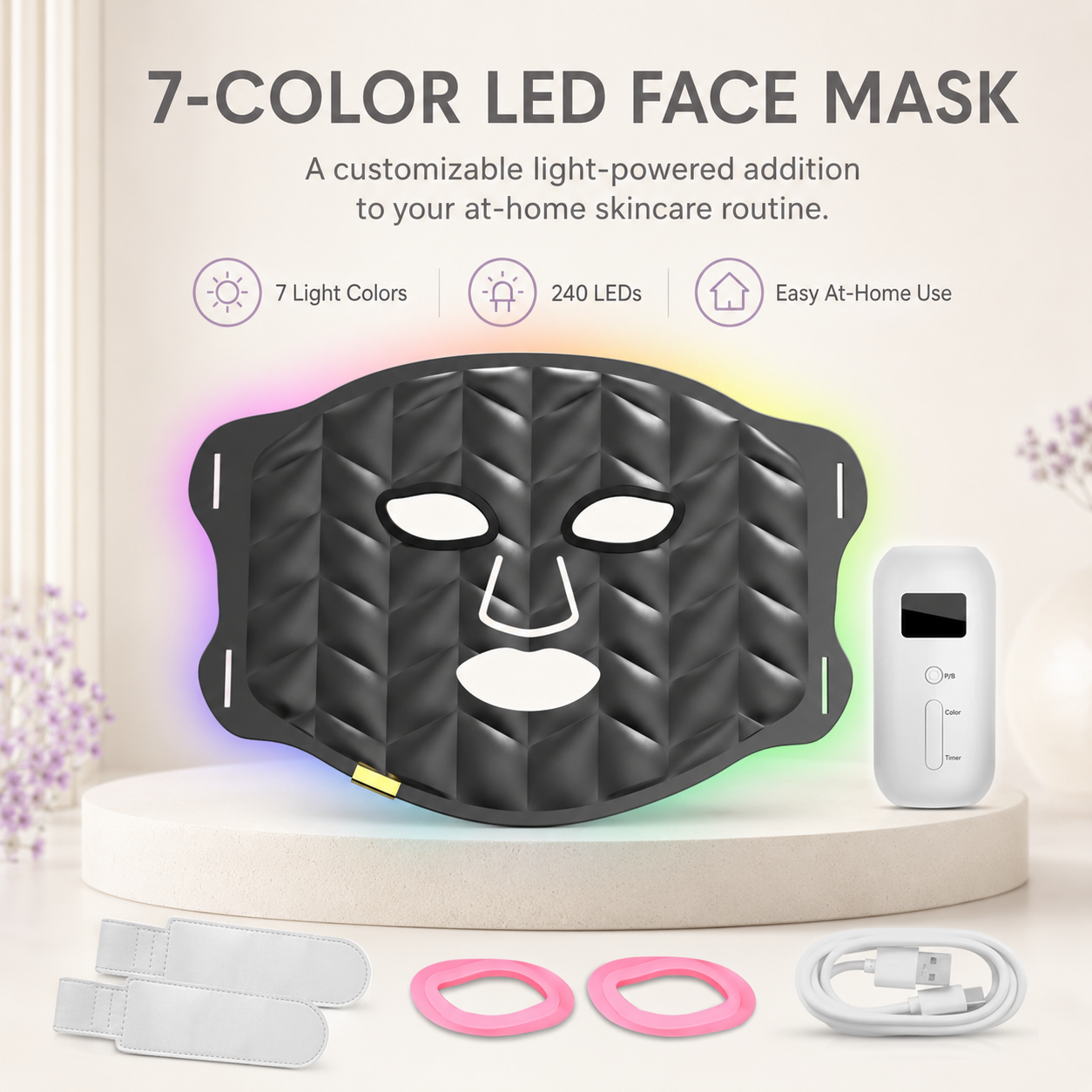 7-Color LED Face Mask