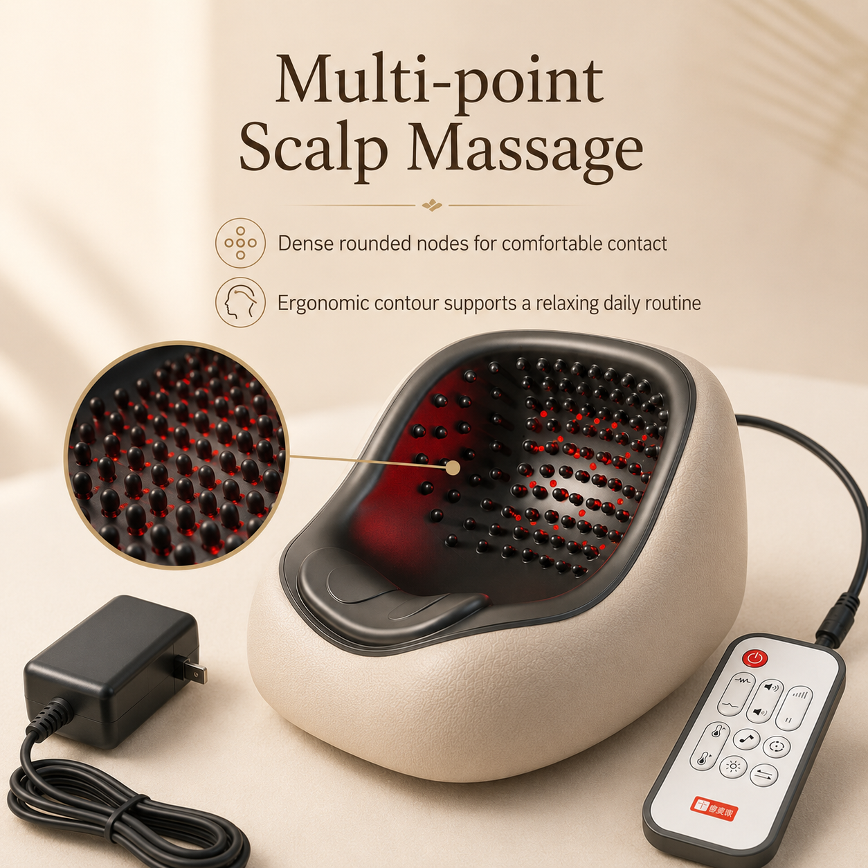 UECOVL Red Light Scalp Care Massager