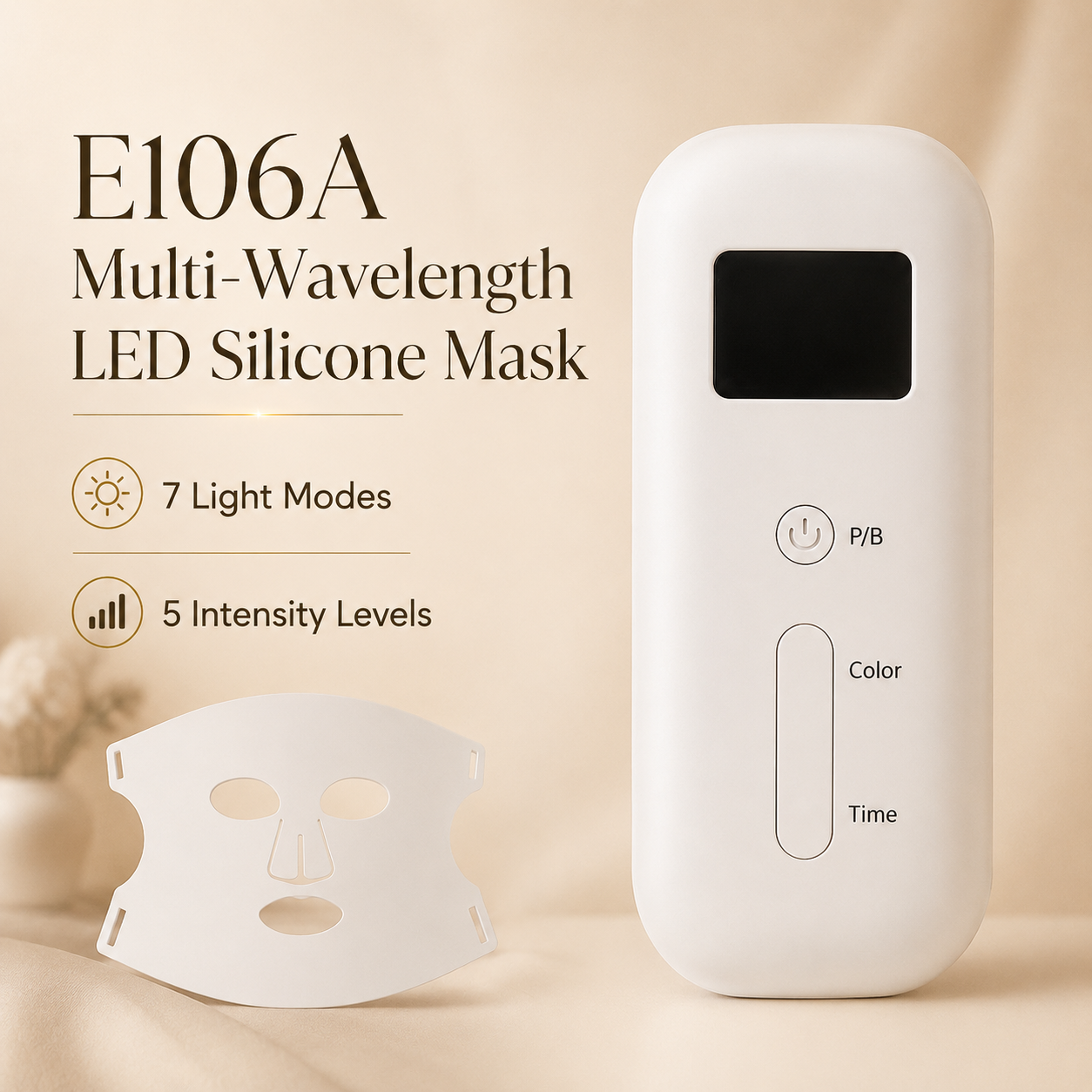 Multi-Wavelength LED Silicone Face Mask