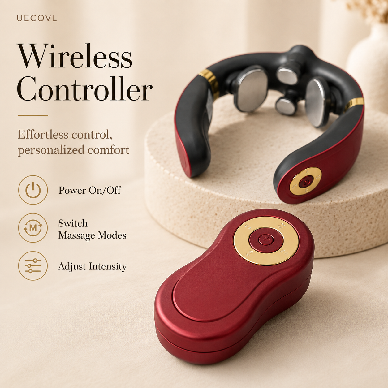 Smart Neck Massager with Wireless Controller