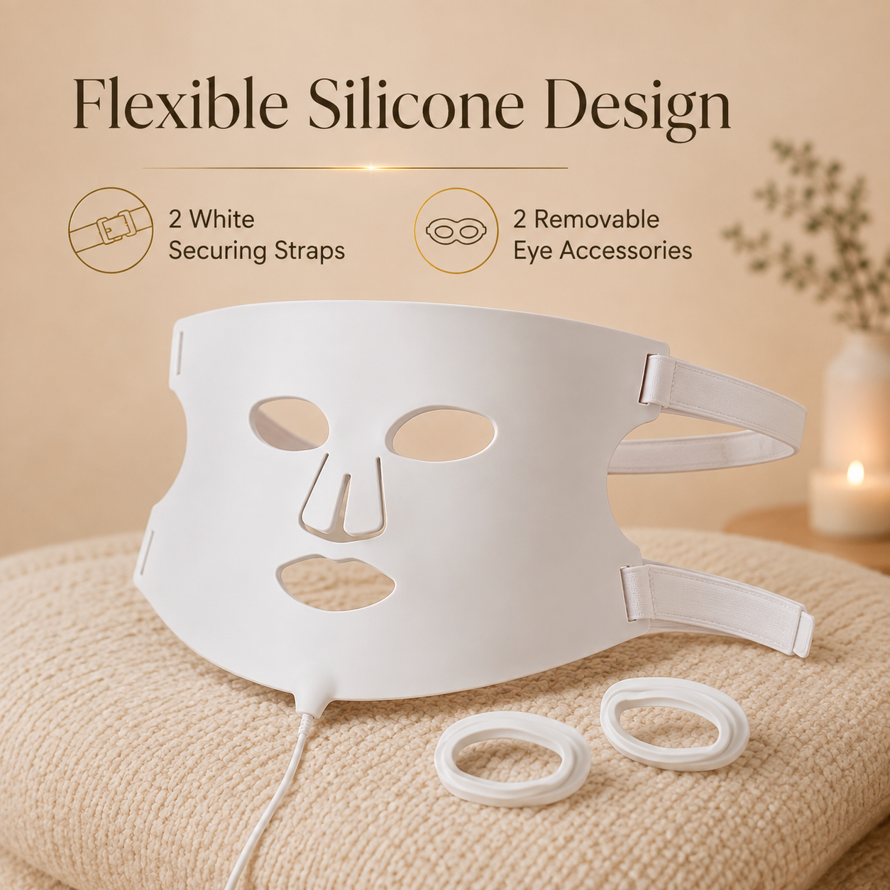 Multi-Wavelength LED Silicone Face Mask