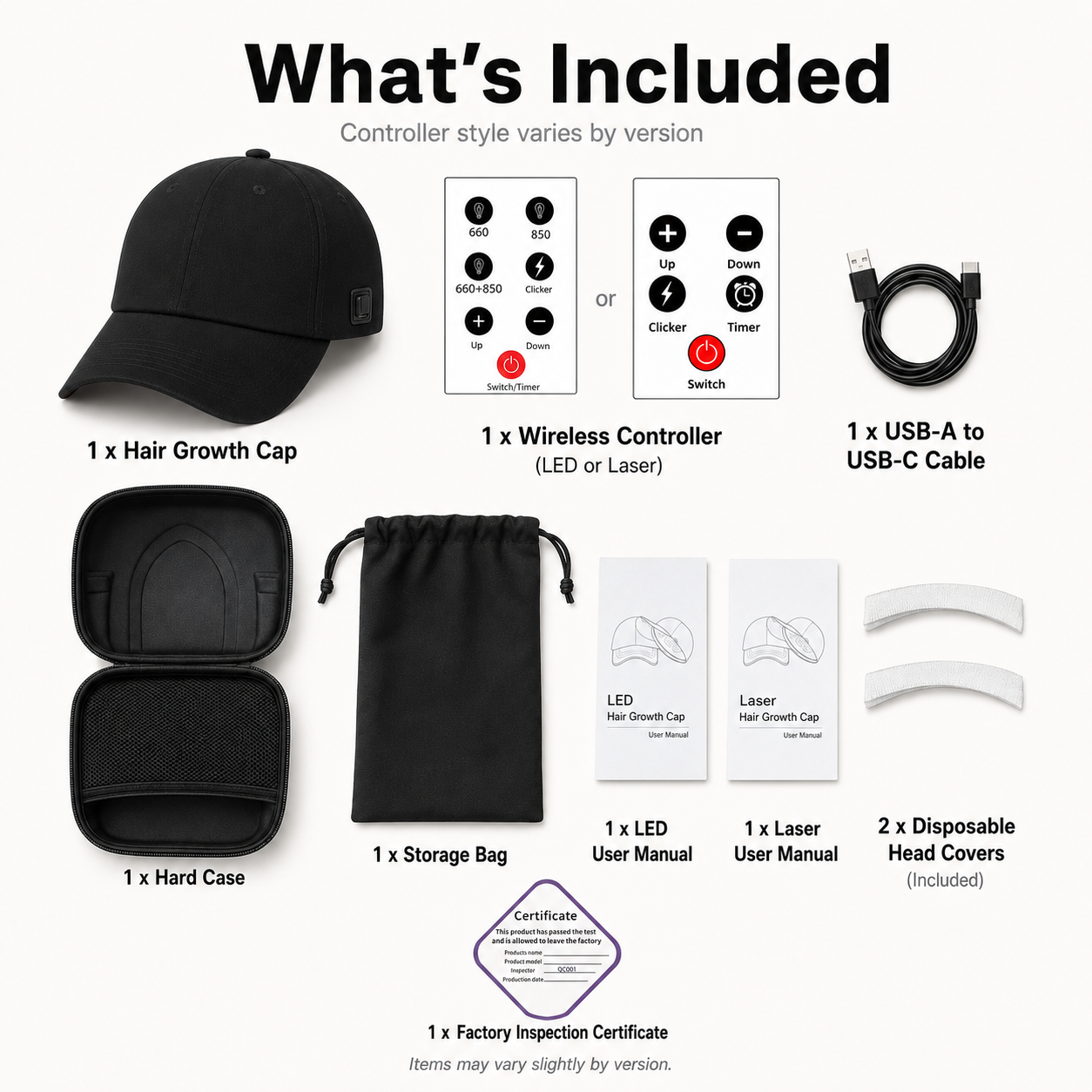 Hair Growth Cap – LED & Laser Options