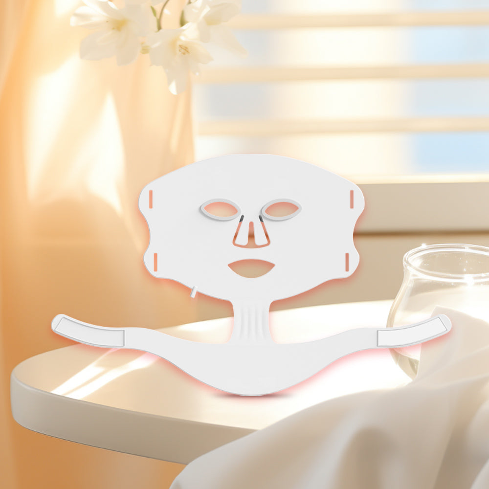 Professional Salon-Grade LED Light Therapy Mask – Full-Face & Neck Rejuvenation System