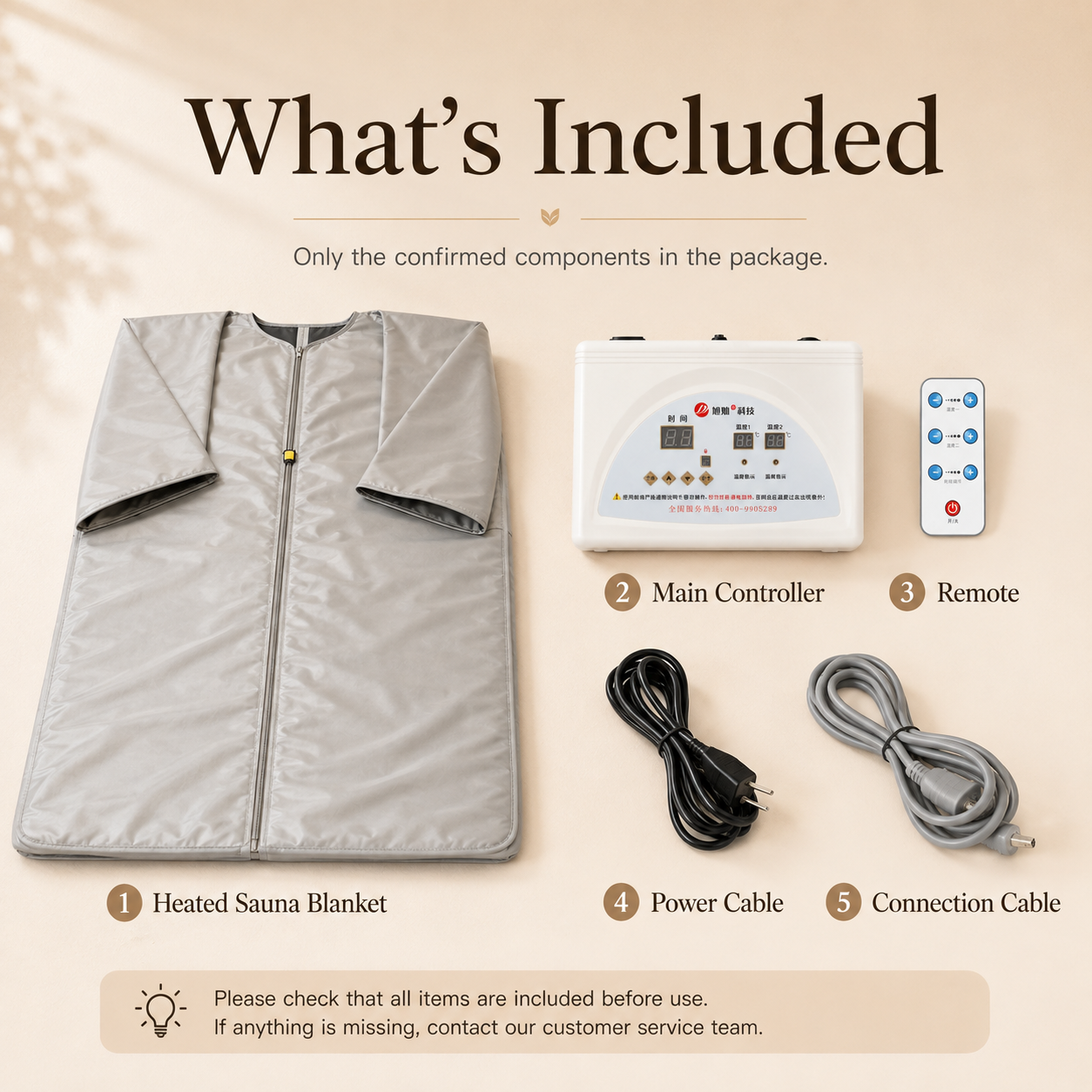 Dual-Zone Far-Infrared Heated Sauna Blanket with Remote Control