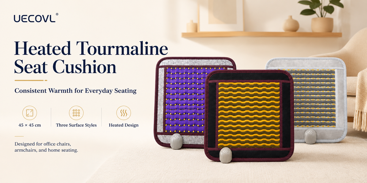 Heated Tourmaline Seat Cushion – 45 × 45 cm – product detail image 7