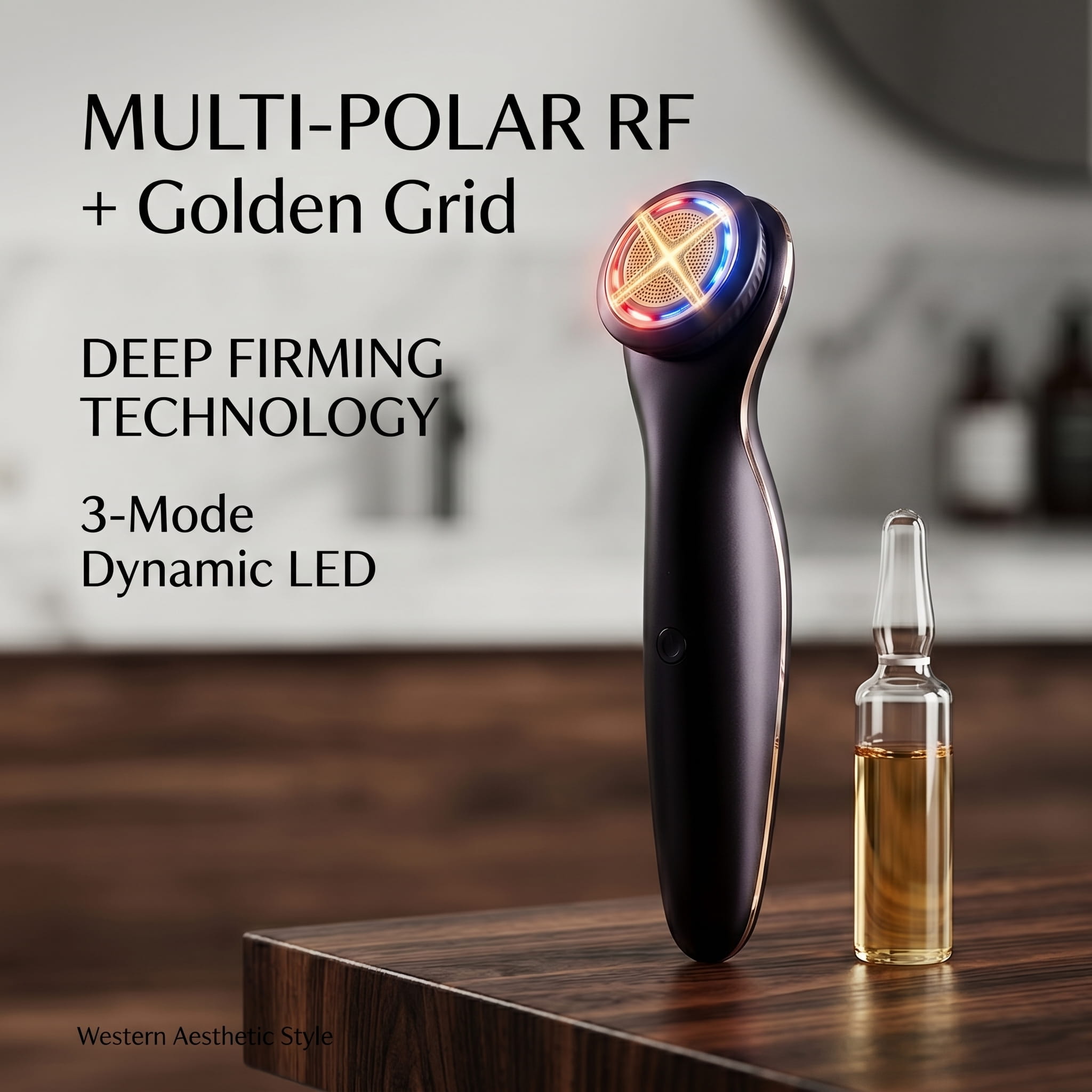 Professional Multi-Polar RF Facial Lifting Wand – Deep Firming & Skin Rejuvenation Device