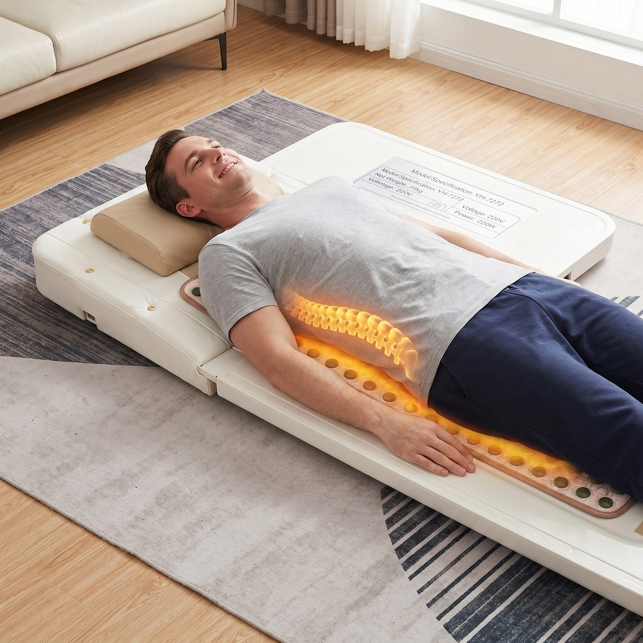 UECOVL YH-7272 Portable Spine Alignment & Thermal Massage Table